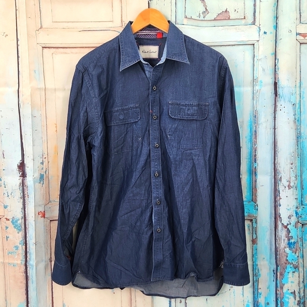 Robert Graham Button Down Jean Shirts